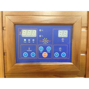 The control panel of Grandby sauna