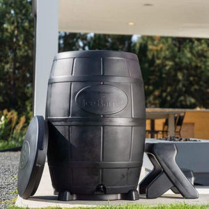 Ice Barrel Cold Plunge with lid, stand and stool