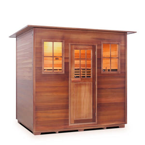 Sapphire 5 person indoor sauna front/side view