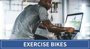  Man looking at his right and riding on the Expresso GO Upright bike 