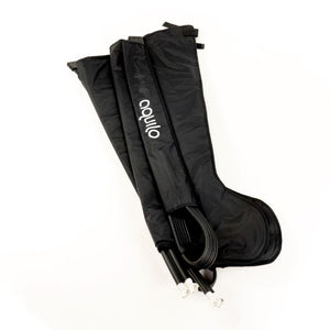 The aquilo cryo-compression boots color black.