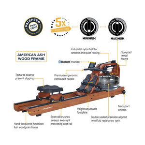 First Degree Fitness Viking Pro V Water Rowing Machine