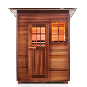 Sierra 4 person outdoor slope sauna front view